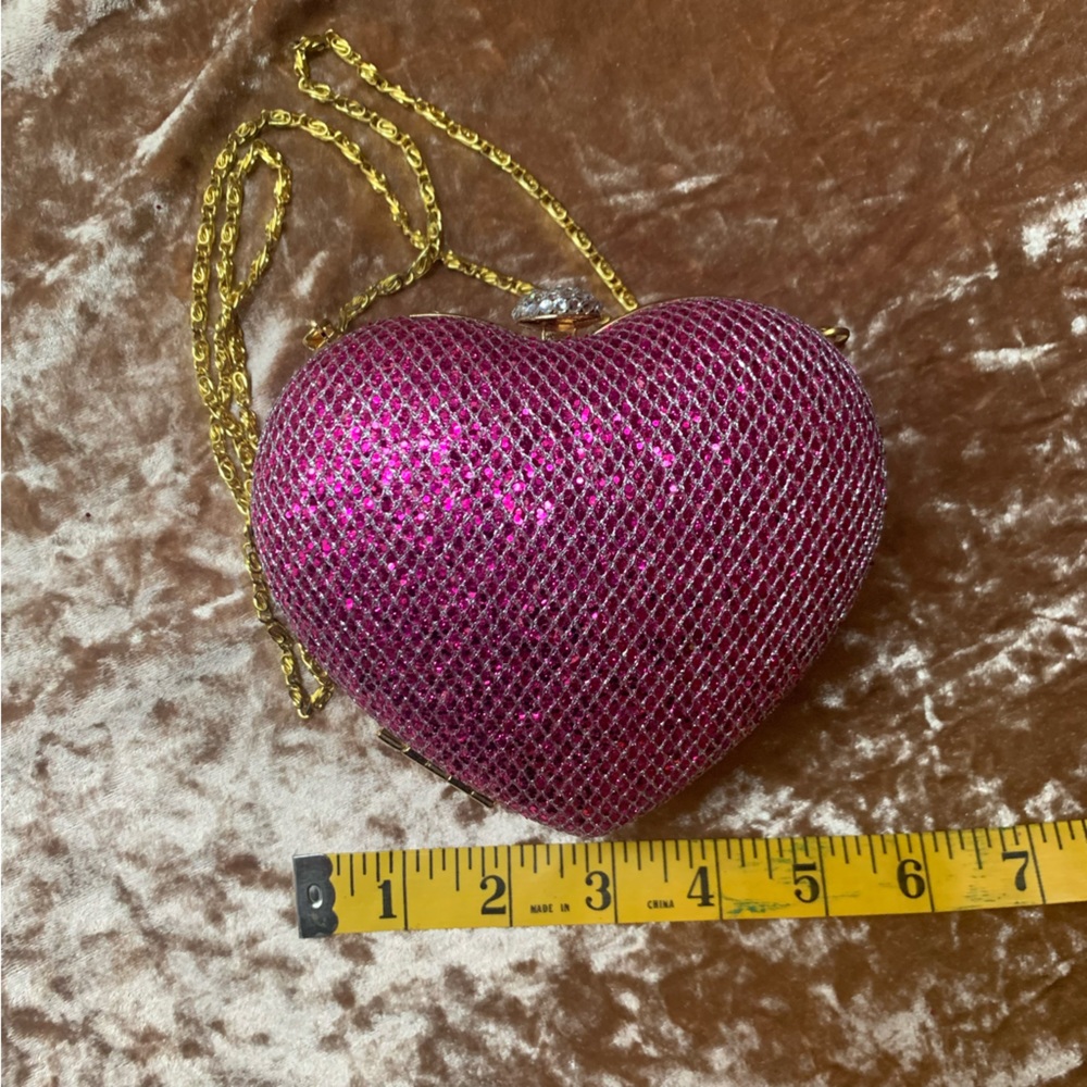 Heart Clutch Purse Bag